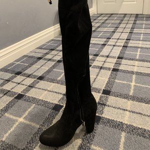 Black Thigh High Boots